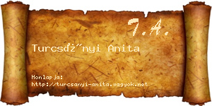 Turcsányi Anita névjegykártya
